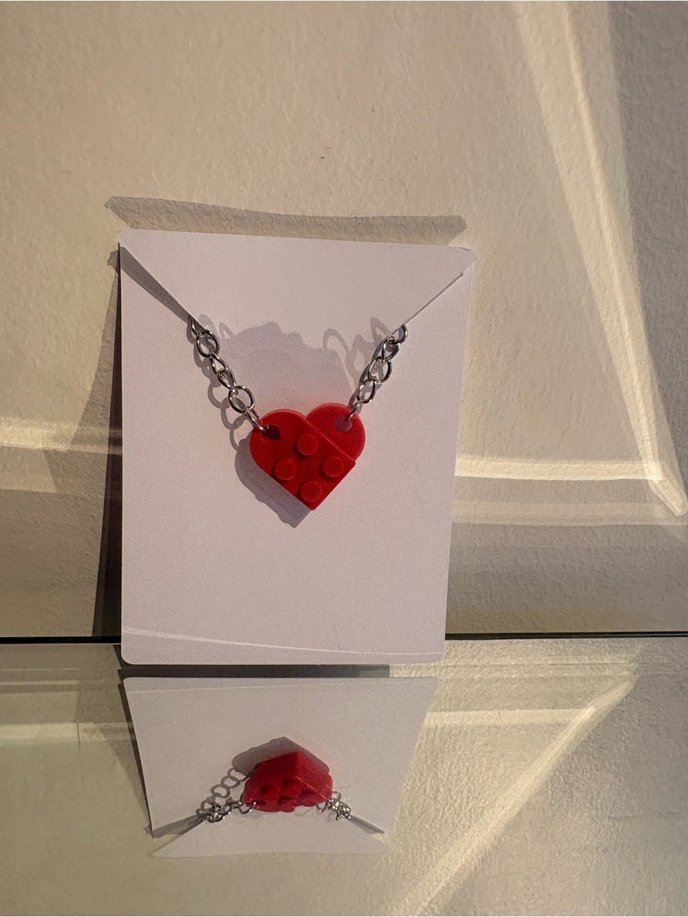Legos heart shareable keychain for couples or as a wedding gift! - Picture 10 of 10